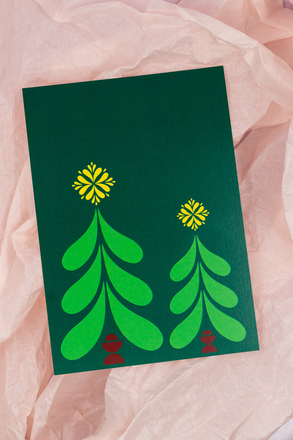 Joulupuut -kortti - Oikku Design